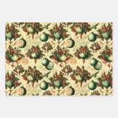 Fancy Victoriaans kerstset Inpakpapier Vel (Voorkant 2)