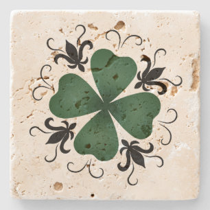 Fancy Victoriaans shamrock St Patricks day Stenen Onderzetter