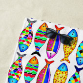 Fancy vis strandlaken (In situ)