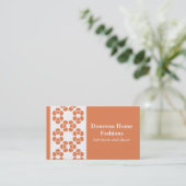 Fancy Visitekaartje Diva, koraal (Staand voorkant)