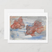 Fancy vissen briefkaart (Voorkant / Achterkant)