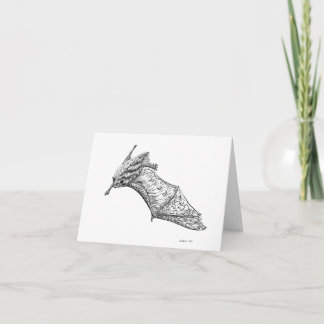 Fancy Vleermuizen: M. lucifugus vleugelspankaart Kaart