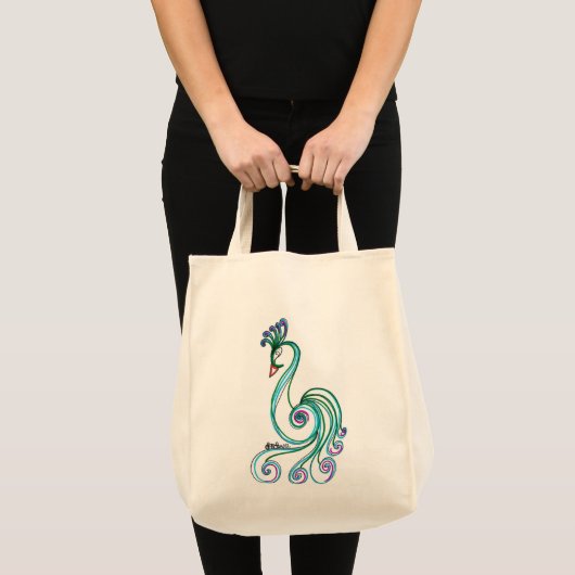 Fancy vogel tote bag (Voorkant (product))