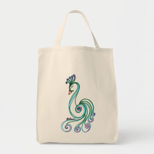 Fancy vogel tote bag (Voorkant)