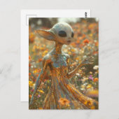 Fancy vreemdeling briefkaart (Voorkant / Achterkant)