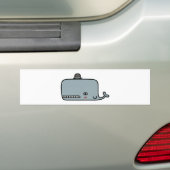 Fancy walvis bumpersticker (Op auto)