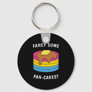 Fancy wat pan-cakes Funny LGBTQ Pansexual Pride Sleutelhanger