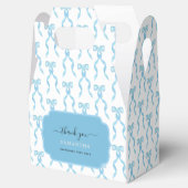 Fancy Waterverf Blue Bow Pattern Bedankdoosjes (Geopend)