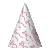 Fancy Waterverf Pink Bow verjaardagsfeestje Feesthoedjes (Links)