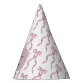 Fancy Waterverf Pink Bow verjaardagsfeestje Feesthoedjes (Rechts)