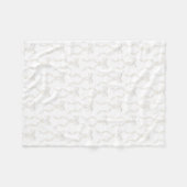 Fancy Waterverf witte boog patroon Fleece Deken (Voorkant (Horizontaal))