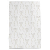 Fancy Waterverf witte boog patroon Medium Cadeauzakje (Achterkant)