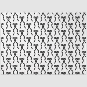 Fancy Waterverf Zwarte boog Patroon Tissuepapier