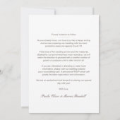 Fancy White Cherry Blossom Photo Couple Save The Date (Achterkant)