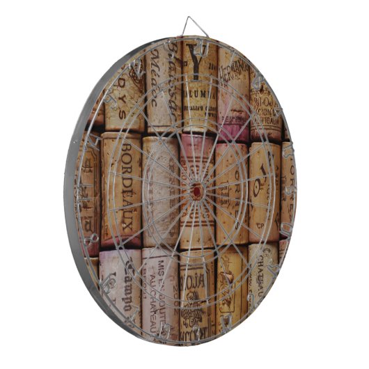 Fancy wijnkurken dartbord (Voorkant Links)
