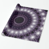 Fancy, witte en zwarte rand cadeaupapier (Uitgerold)