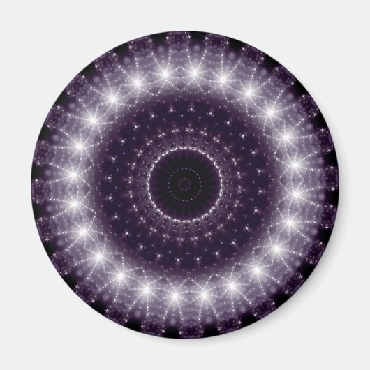 Fancy, witte en zwarte rand magneet (Voorkant)