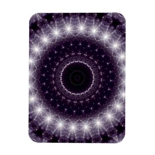 Fancy, witte en zwarte rand magneet (Verticaal)