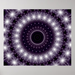 Fancy, witte en zwarte rand poster