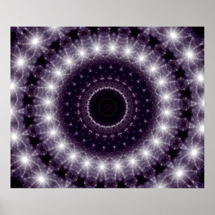 Fancy, witte en zwarte rand poster