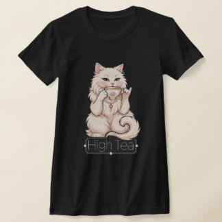Fancy Witte Kat High Tea T-Shirt