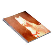 Fancy witte Pony zigeunerstijl Notitieboek (Rechterzijde)