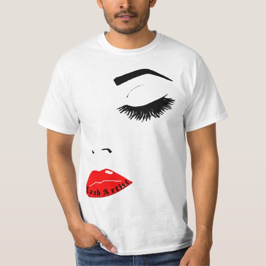 Fancy Women's Makeup-Lash Extensions Artist Print T-shirt (Voorkant)