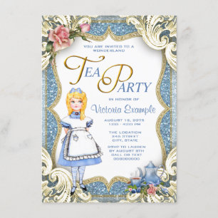 Fancy Wonderland Tea Party Kaart
