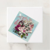 Fancy Wonderland White Rabbit Bedankjes Labels (In situ)