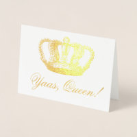 Fancy Yaas Koningin Fabulous Goud Folie Kroon