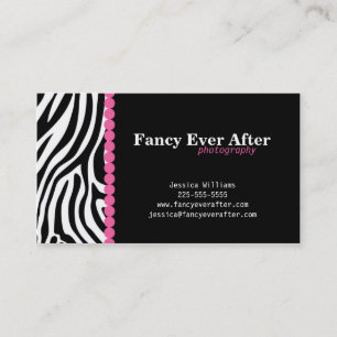 Fancy Zebra afdrukken Visitekaartje