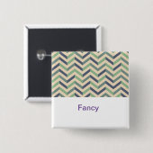 Fancy Zigzagpatroon Buttonnen | Stijlvolle geometr Vierkante Button 5,1 Cm (Voorkant /achterkant)
