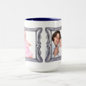 Fancy Zilver Lijst Voeg hier foto toe Mok (Midden)