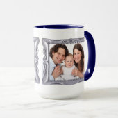 Fancy Zilver Lijst Voeg hier foto toe Mok (Voorkant rechts)