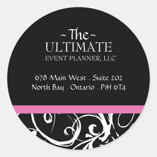 Fancy zwart-witte Stickers - CO (Voorkant)