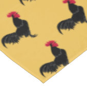 Fancy zwarte roesttablet tafelkleed (Gekanteld)