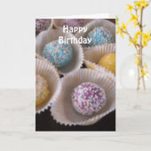 Fancy zweet op feestdag kaart (Gele Bloem)