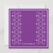 Fancy Zwemelen Lijst Bridal Shower Invitation Paar Kaart (Achterkant)