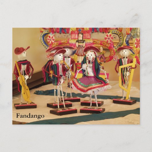 Fandango Day of the Dead Lovers Post Card Briefkaart (Voorkant)