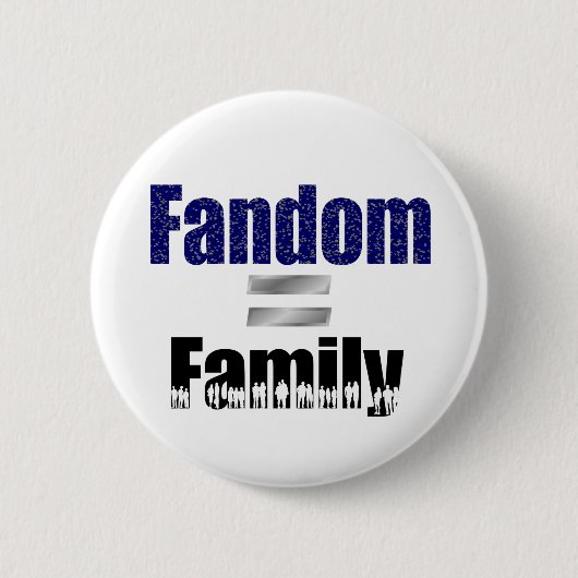Fandom = familieknop ronde button 5,7 cm (Voorkant)