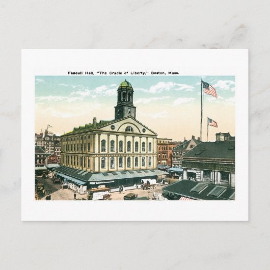 Faneuil Hall, Boston, Mass Briefkaart (Voorkant)