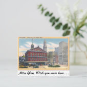 Faneuil Hall, Boston, Massachusetts Briefkaart (Staand voorkant)