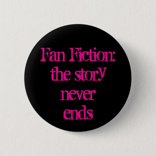 FanFiction Ronde Button 5,7 Cm (Voorkant)