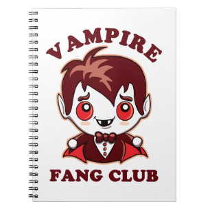 Fang Club   Funny Pun en Cute Vampire Notitieboek