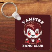 Fang Club | Funny Pun en Cute Vampire Sleutelhanger (Voorkant)