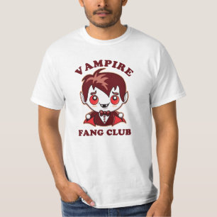 Fang Club Funny Pun en Cute Vampire T-shirt