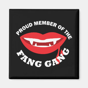Fang Gang Square Magnet (Donker) Magneet