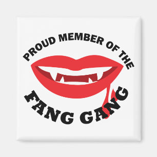 Fang Gang Square Magnet (White) Magneet