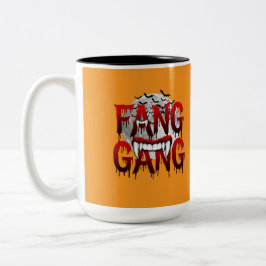 Fang Gang T-shirt Tweekleurige Koffiemok