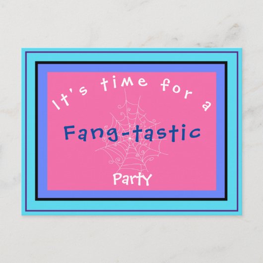 Fang-tastic Spiderweb & chauve-souris Invitation A (Devant)